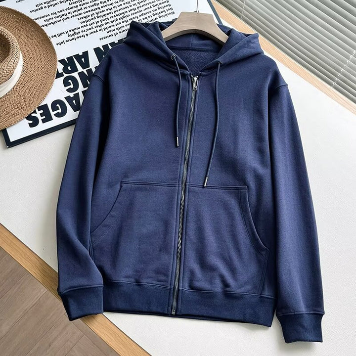 Kvinnors sportiga zip hoodie med praktiska kängurufickor Mirla-Eva Jonsson