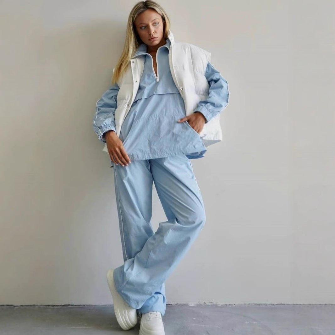 Kvinnors sportjacka i modern skärning med hög stållkrage Mirla-Eva Jonsson