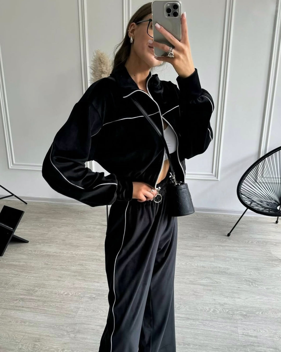 Kvinnors sportträningsjacka och byxor set Mirla-Eva Jonsson
