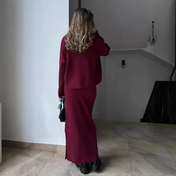 Kvinnors stickade klänning i en avslappnad oversized passform Mirla-Eva Jonsson