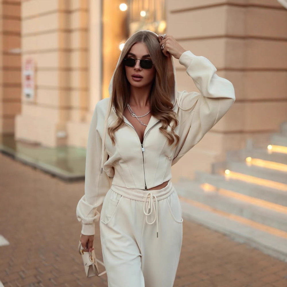 Kvinnors stiliga hoodie loungewear-set med avslappnad passform Mirla-Eva Jonsson