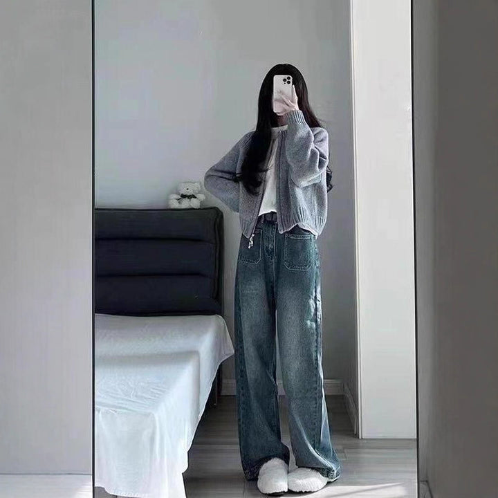 Kvinnors stiliga och mysiga cardigan med zip Mirla-Eva Jonsson
