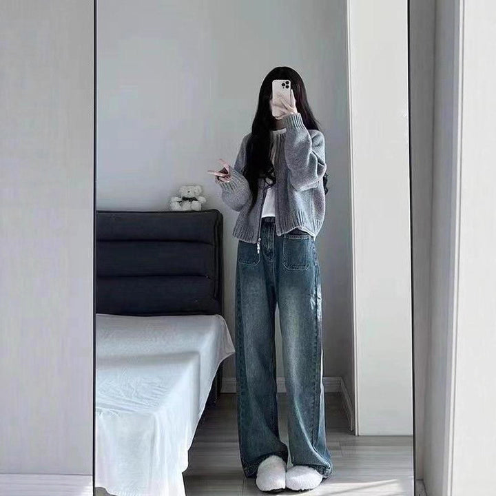 Kvinnors stiliga och mysiga cardigan med zip Mirla-Eva Jonsson