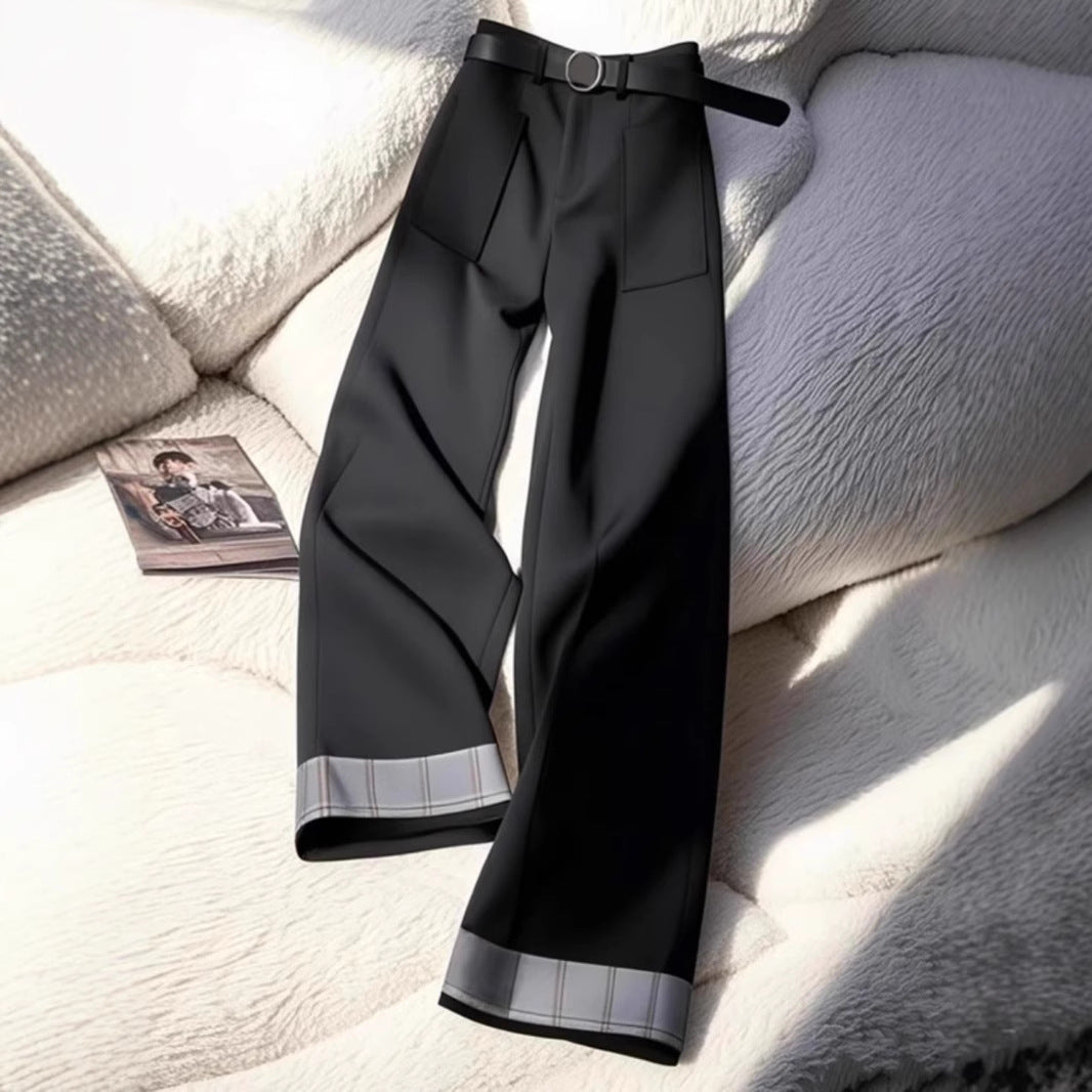 Kvinnors stiliga palazzo byxor med eleganta smalnande midja Mirla-Eva Jonsson