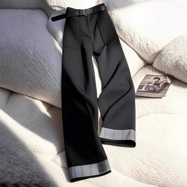 Kvinnors stiliga palazzo byxor med eleganta smalnande midja Mirla-Eva Jonsson