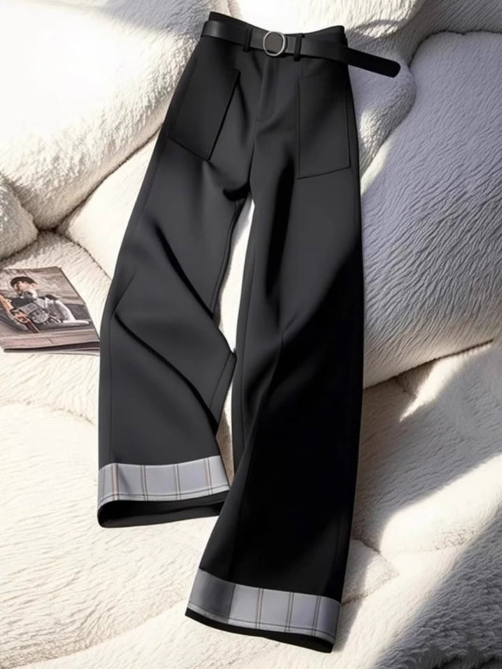Kvinnors stiliga palazzo byxor med eleganta smalnande midja Mirla-Eva Jonsson