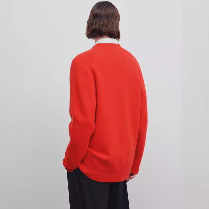 Kvinnors stiliga stickade cardigan med djup V-ringning Mirla-Eva Jonsson