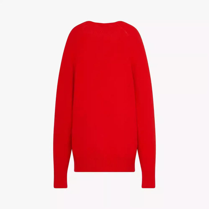 Kvinnors stiliga stickade cardigan med djup V-ringning Mirla-Eva Jonsson