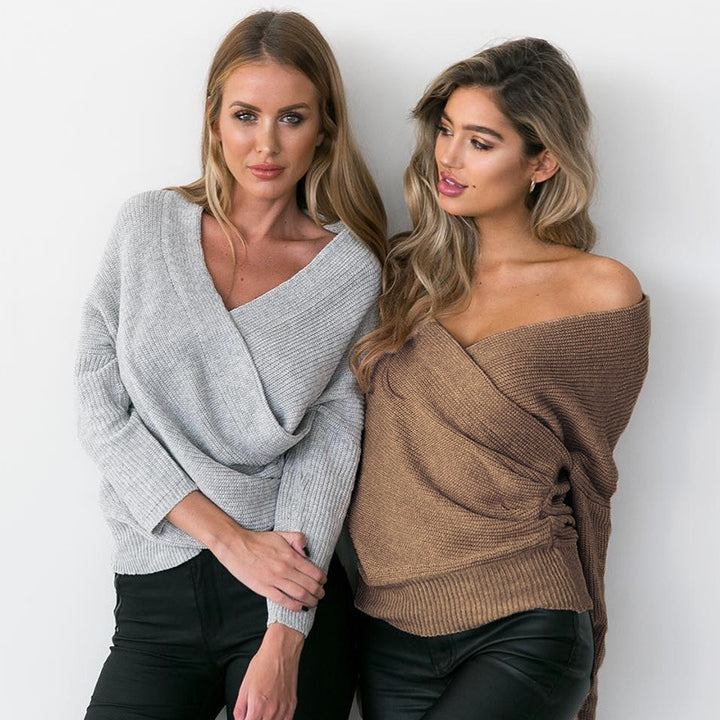 Kvinnors storlek L omslagströja med texturerad design Mirla-Eva Jonsson
