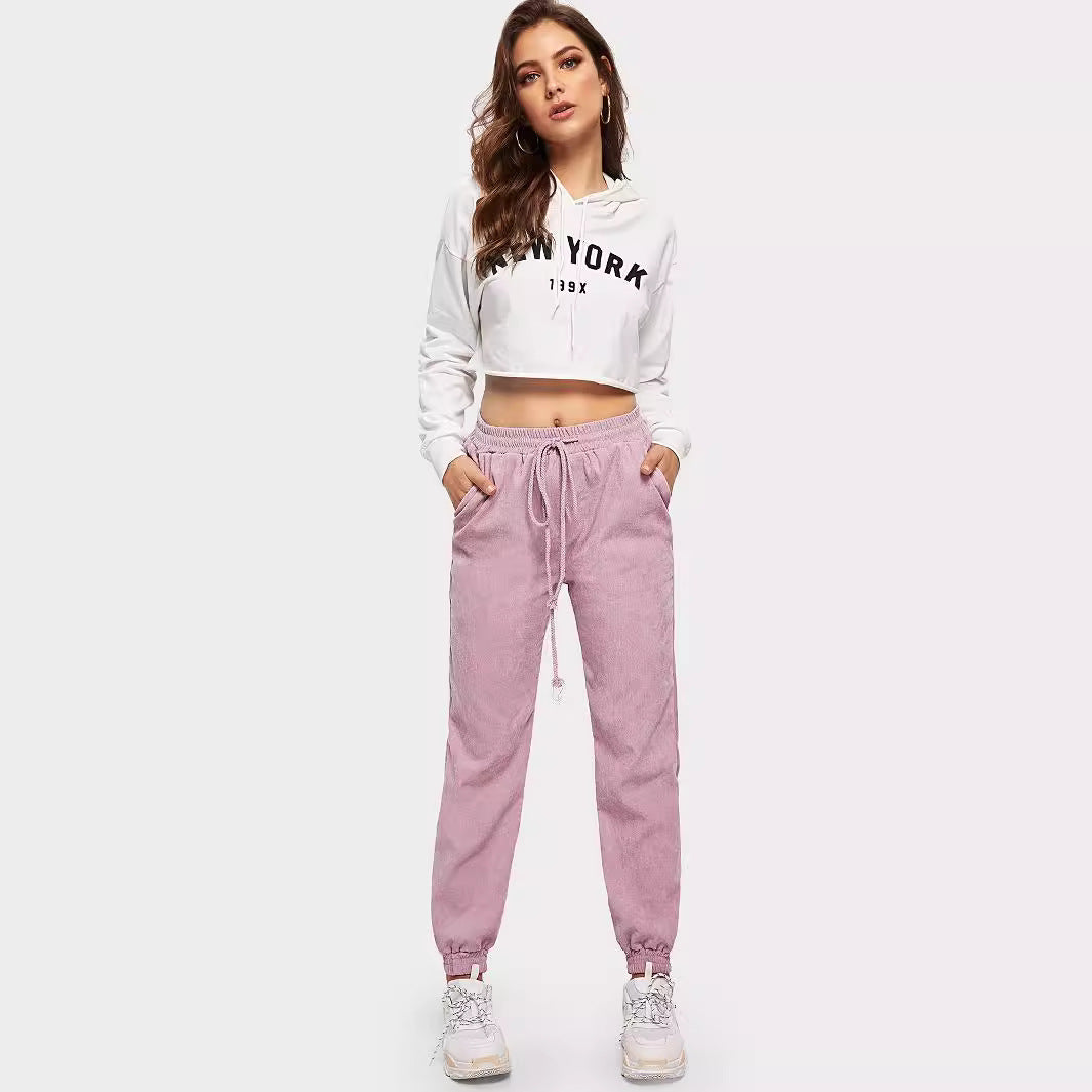 Kvinnors sweatpants med elastisk midja och praktiska sidofickor Mirla-Eva Jonsson
