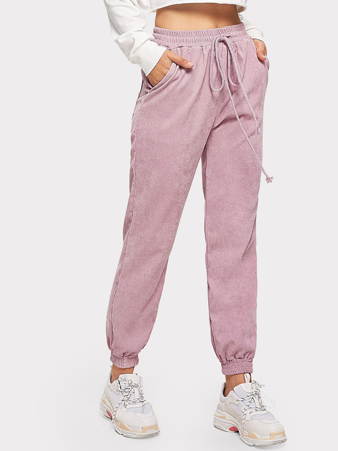 Kvinnors sweatpants med elastisk midja och praktiska sidofickor Mirla-Eva Jonsson