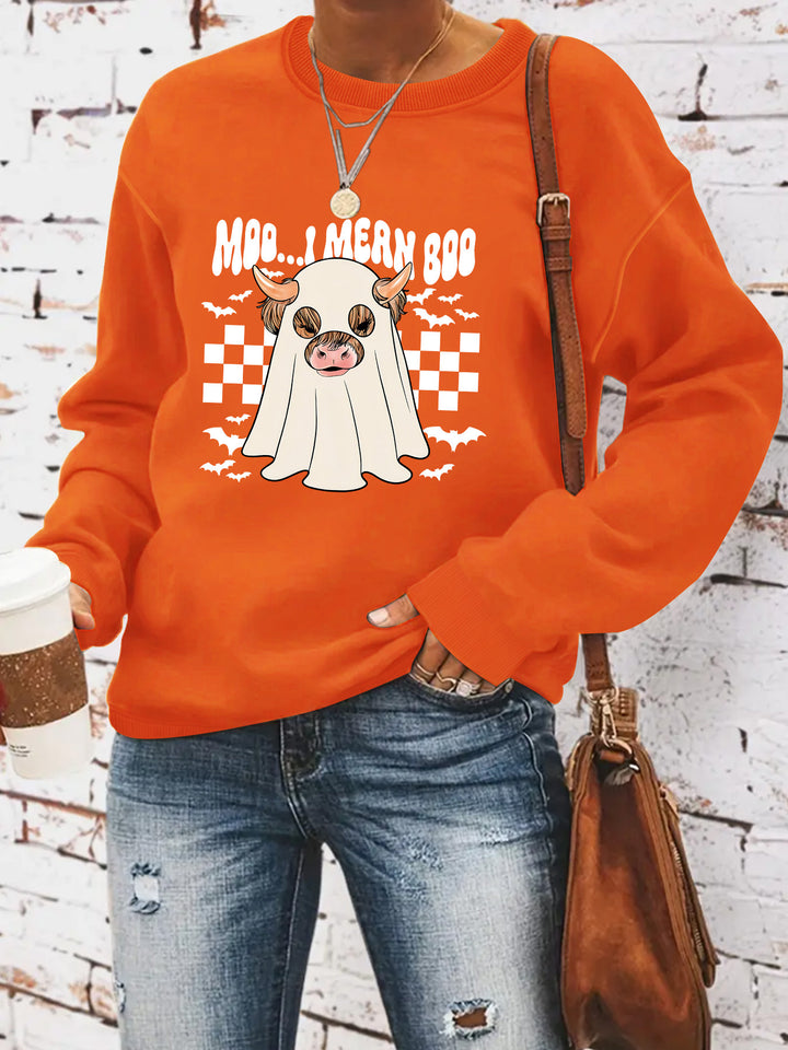 Kvinnors sweatshirt i glatt Halloween-design Mirla-Eva Jonsson