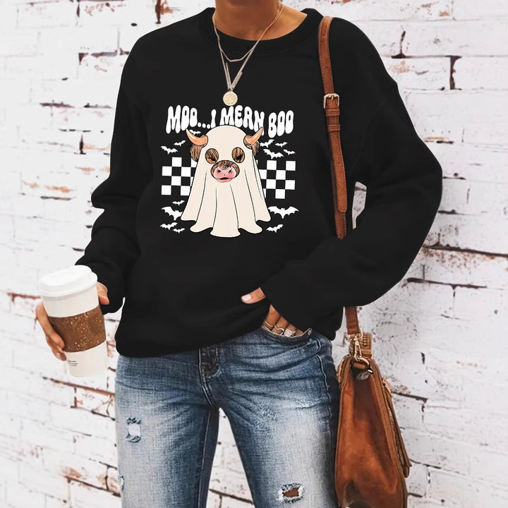 Kvinnors sweatshirt i glatt Halloween-design Mirla-Eva Jonsson
