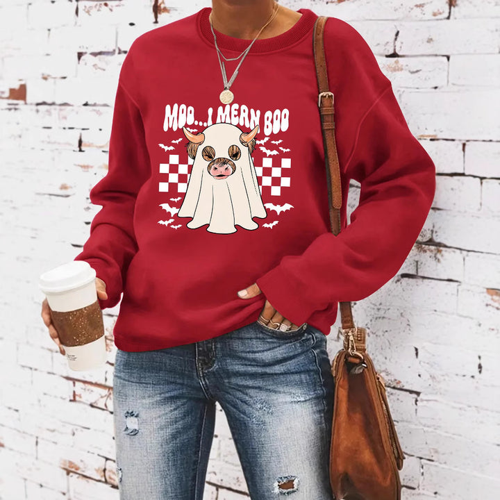 Kvinnors sweatshirt i glatt Halloween-design Mirla-Eva Jonsson