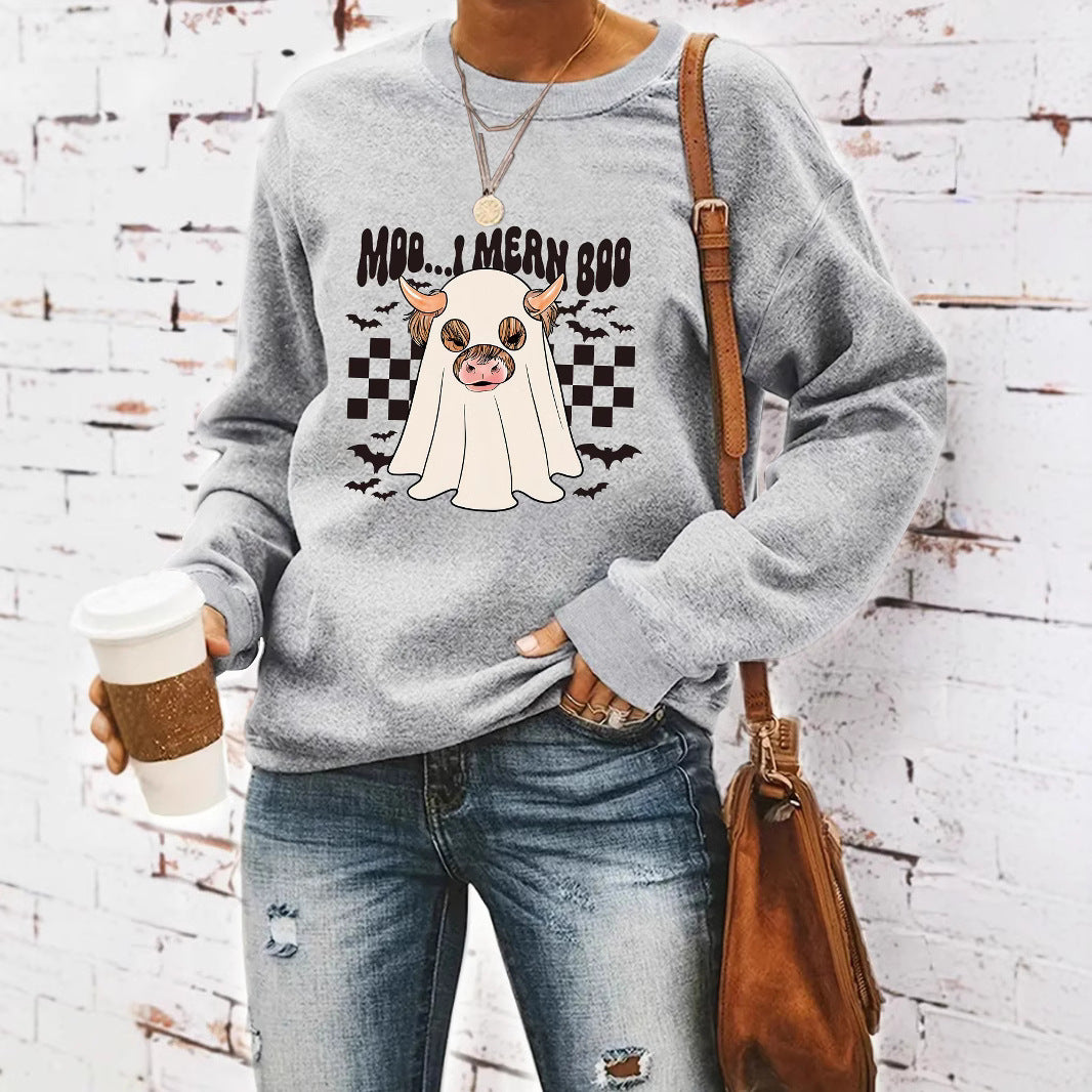 Kvinnors sweatshirt i glatt Halloween-design Mirla-Eva Jonsson