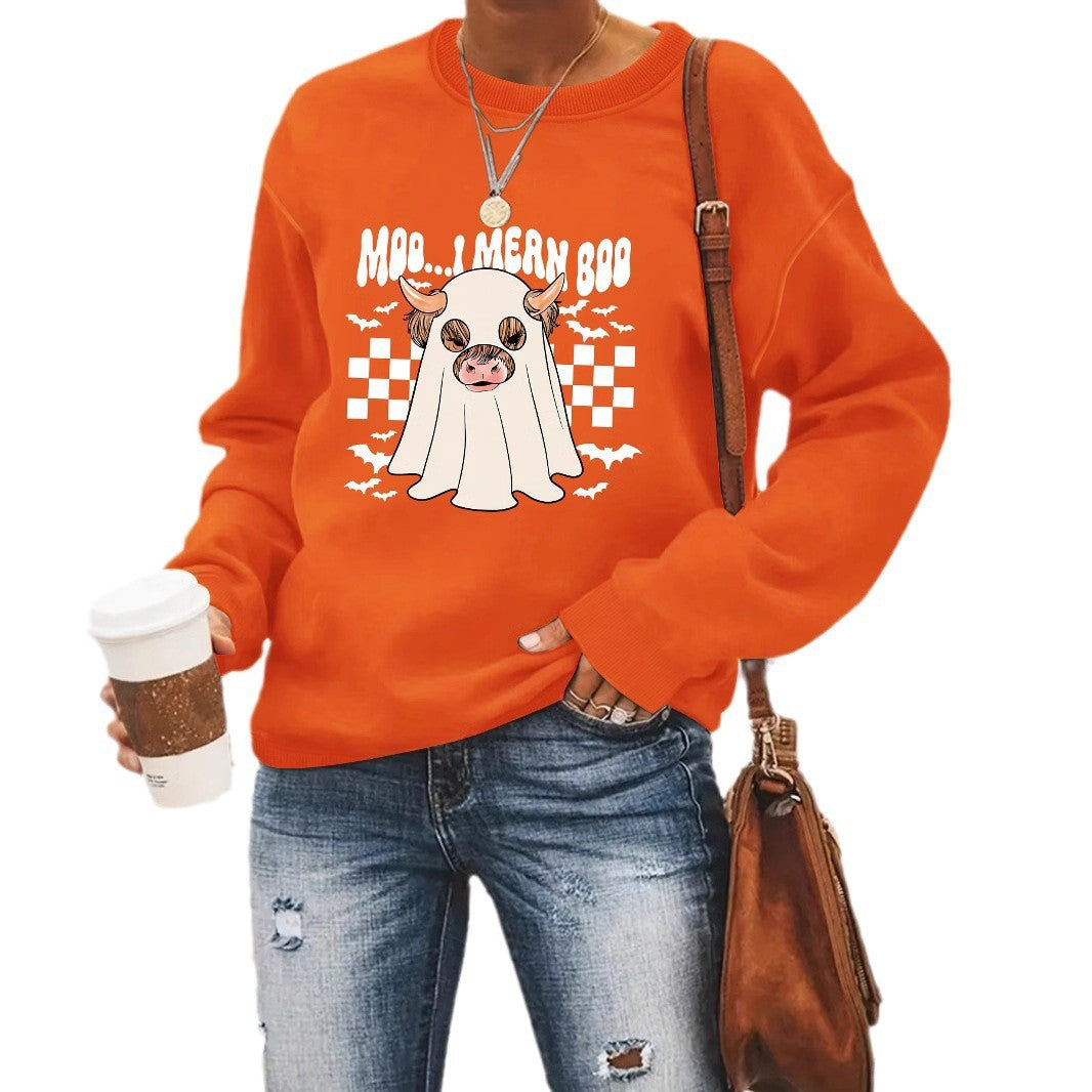 Kvinnors sweatshirt i glatt Halloween-design Mirla-Eva Jonsson