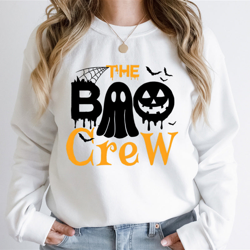 Kvinnors sweatshirt med Halloween-tema och kreativ grafisk tryck Mirla-Eva Jonsson