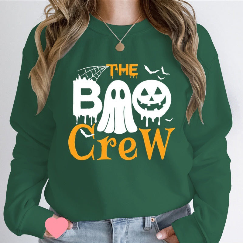 Kvinnors sweatshirt med Halloween-tema och kreativ grafisk tryck Mirla-Eva Jonsson