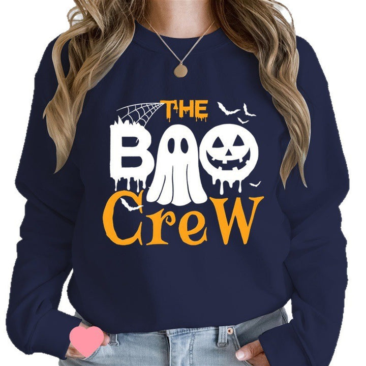 Kvinnors sweatshirt med Halloween-tema och kreativ grafisk tryck Mirla-Eva Jonsson