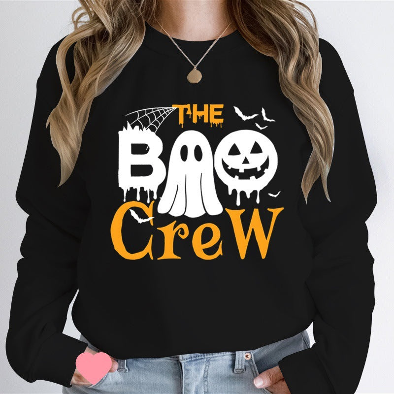 Kvinnors sweatshirt med Halloween-tema och kreativ grafisk tryck Mirla-Eva Jonsson