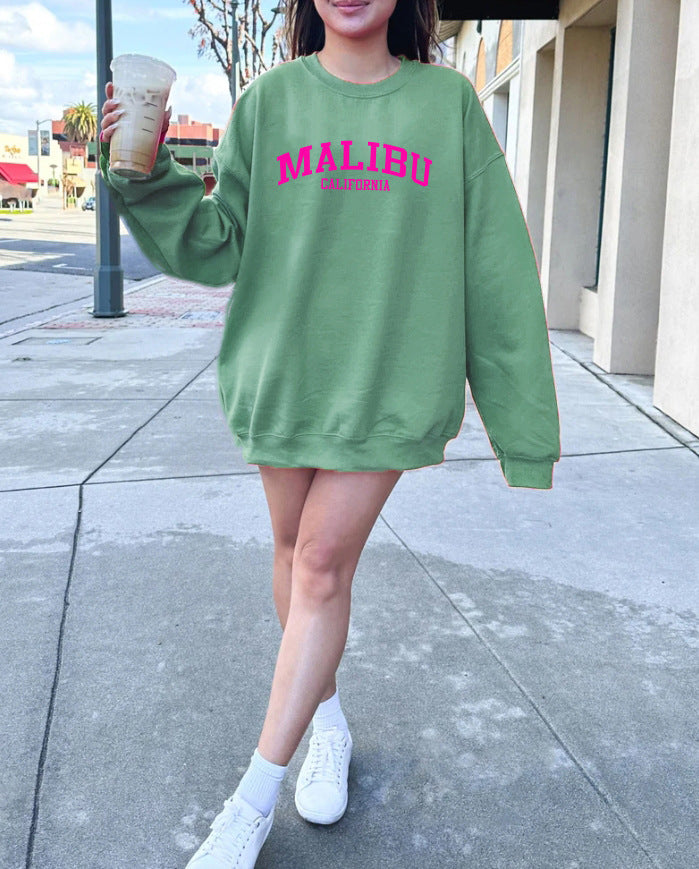Kvinnors sweatshirt med avslappnad California-logotyp och mjukt material Mirla-Eva Jonsson