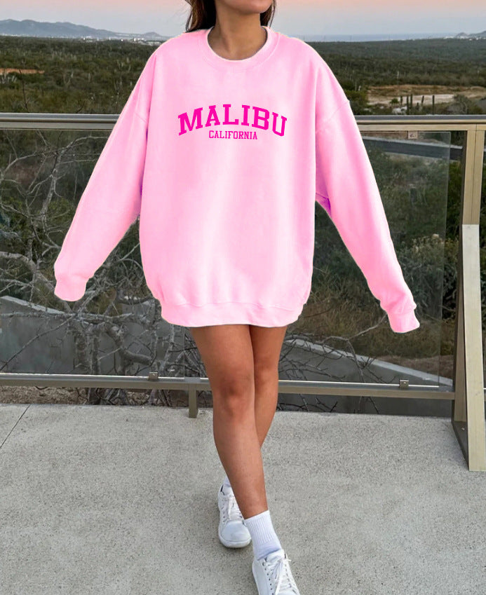 Kvinnors sweatshirt med avslappnad California-logotyp och mjukt material Mirla-Eva Jonsson