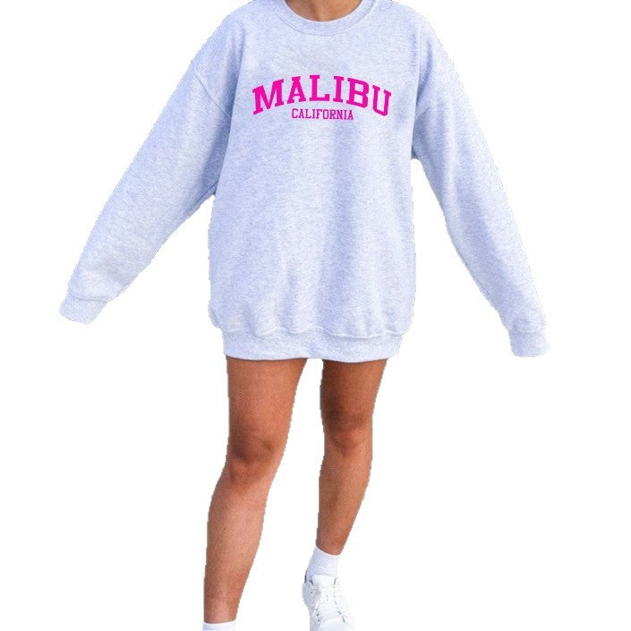 Kvinnors sweatshirt med avslappnad California-logotyp och mjukt material Mirla-Eva Jonsson