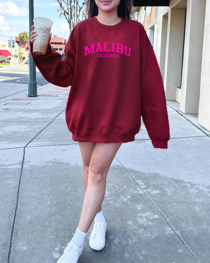 Kvinnors sweatshirt med avslappnad California-logotyp och mjukt material Mirla-Eva Jonsson
