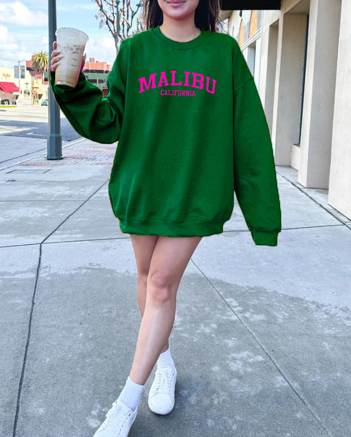 Kvinnors sweatshirt med avslappnad California-logotyp och mjukt material Mirla-Eva Jonsson