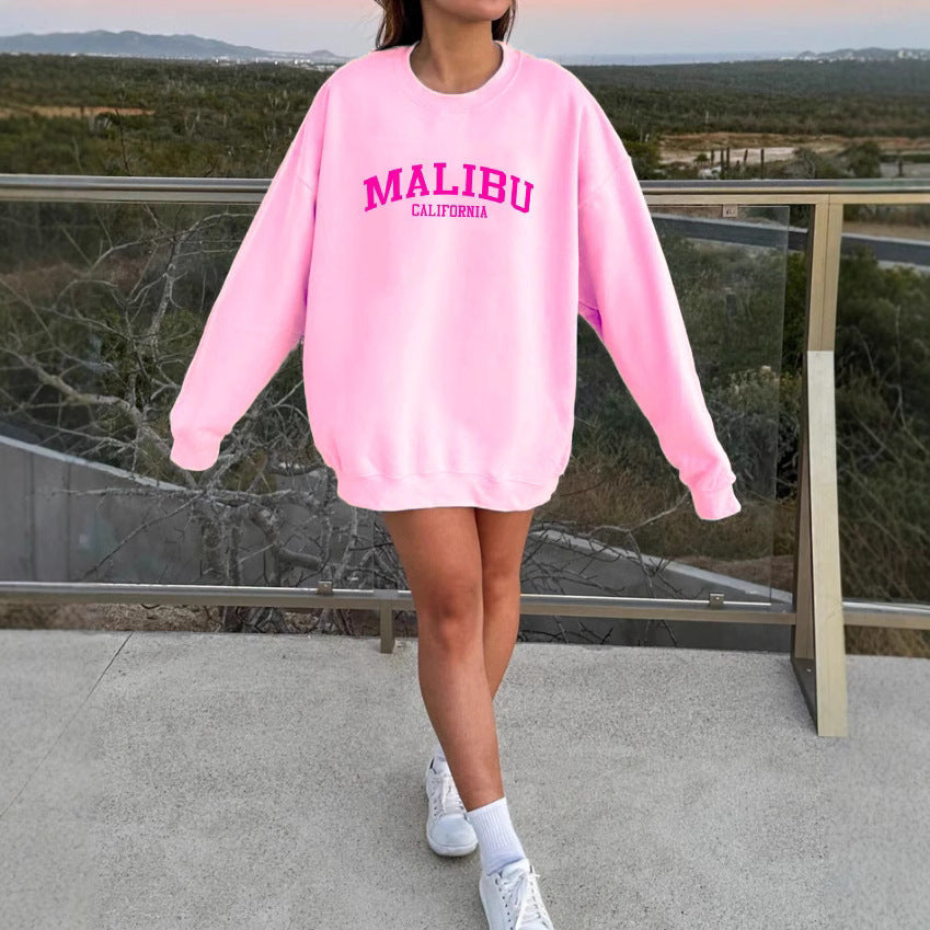 Kvinnors sweatshirt med avslappnad California-logotyp och mjukt material Mirla-Eva Jonsson