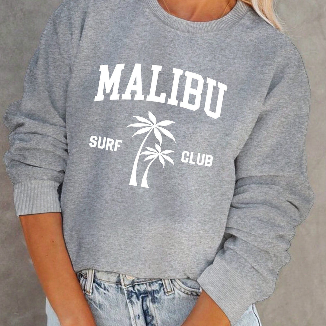 Kvinnors sweatshirt med avslappnad surfklubbstryck Mirla-Eva Jonsson