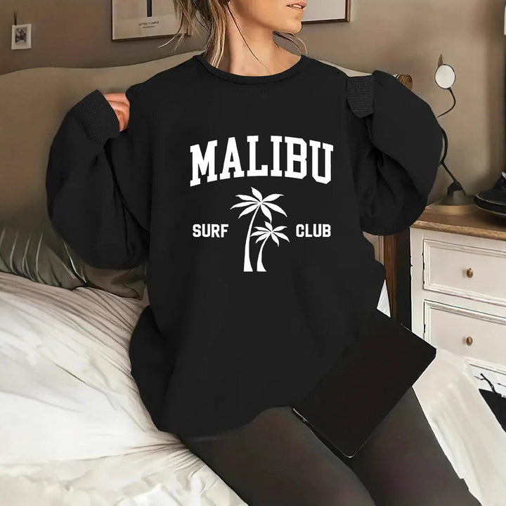 Kvinnors sweatshirt med avslappnad surfklubbstryck Mirla-Eva Jonsson