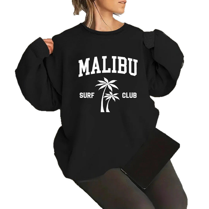 Kvinnors sweatshirt med avslappnad surfklubbstryck Mirla-Eva Jonsson