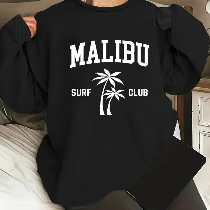 Kvinnors sweatshirt med avslappnad surfklubbstryck Mirla-Eva Jonsson