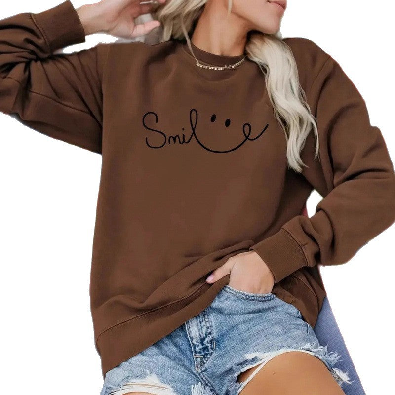 Kvinnors sweatshirt med avslappnat tryck och bekväm passform Mirla-Eva Jonsson
