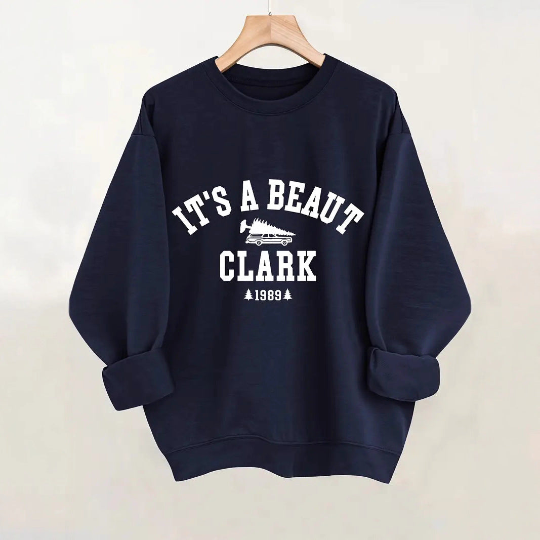 Kvinnors sweatshirt med avslappnat tryck och bekväm passform Mirla-Eva Jonsson