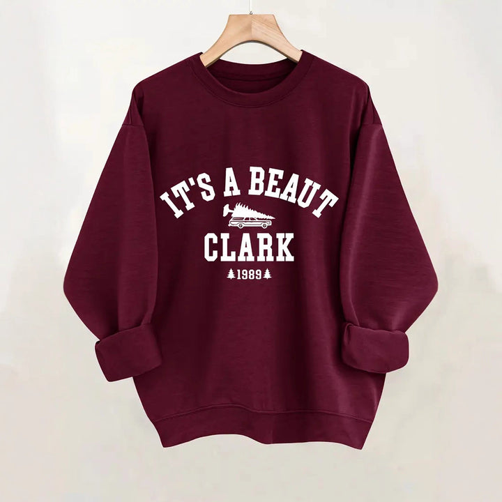 Kvinnors sweatshirt med avslappnat tryck och bekväm passform Mirla-Eva Jonsson