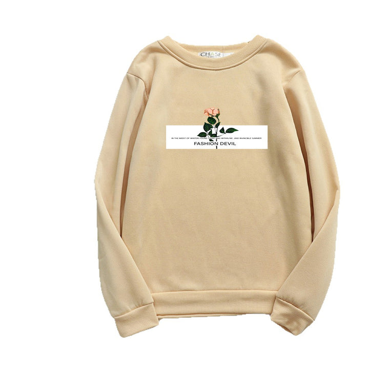 Kvinnors sweatshirt med blommotiv Mirla-Eva Jonsson