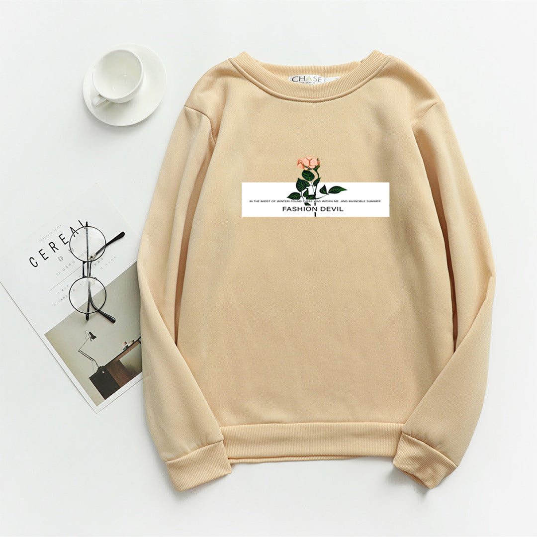 Kvinnors sweatshirt med blommotiv Mirla-Eva Jonsson