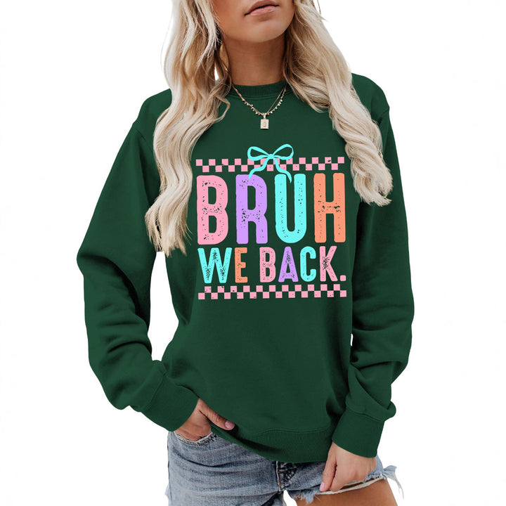 Kvinnors sweatshirt med glad tryck och bekväm passform Mirla-Eva Jonsson