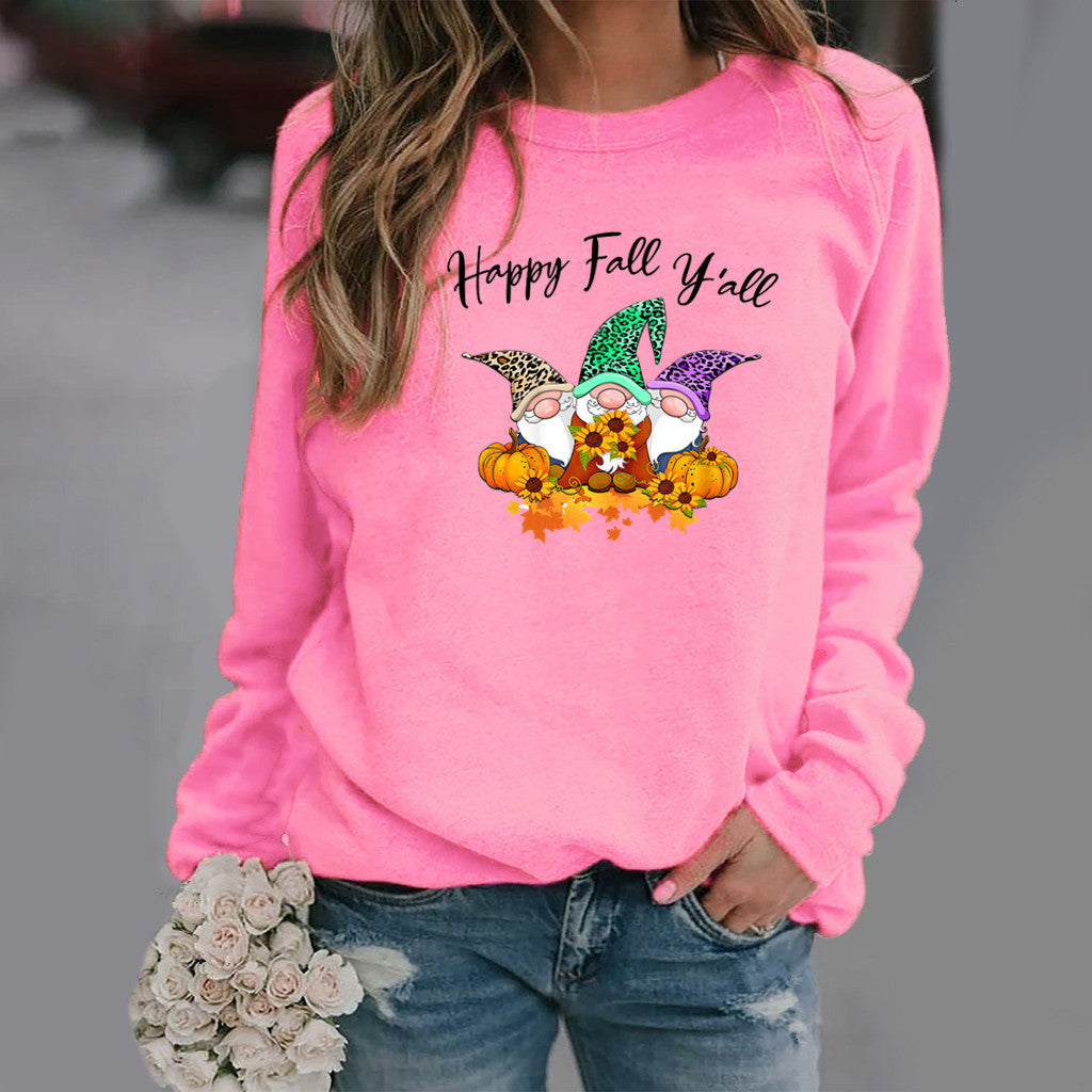 Kvinnors sweatshirt med höstmotiv och bekväm passform Mirla-Eva Jonsson