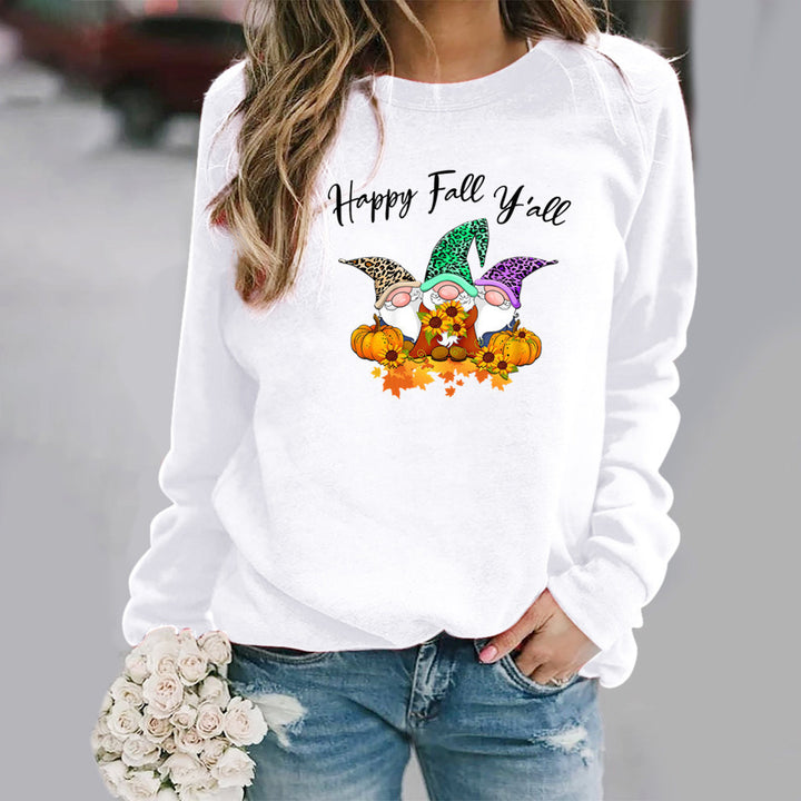 Kvinnors sweatshirt med höstmotiv och bekväm passform Mirla-Eva Jonsson