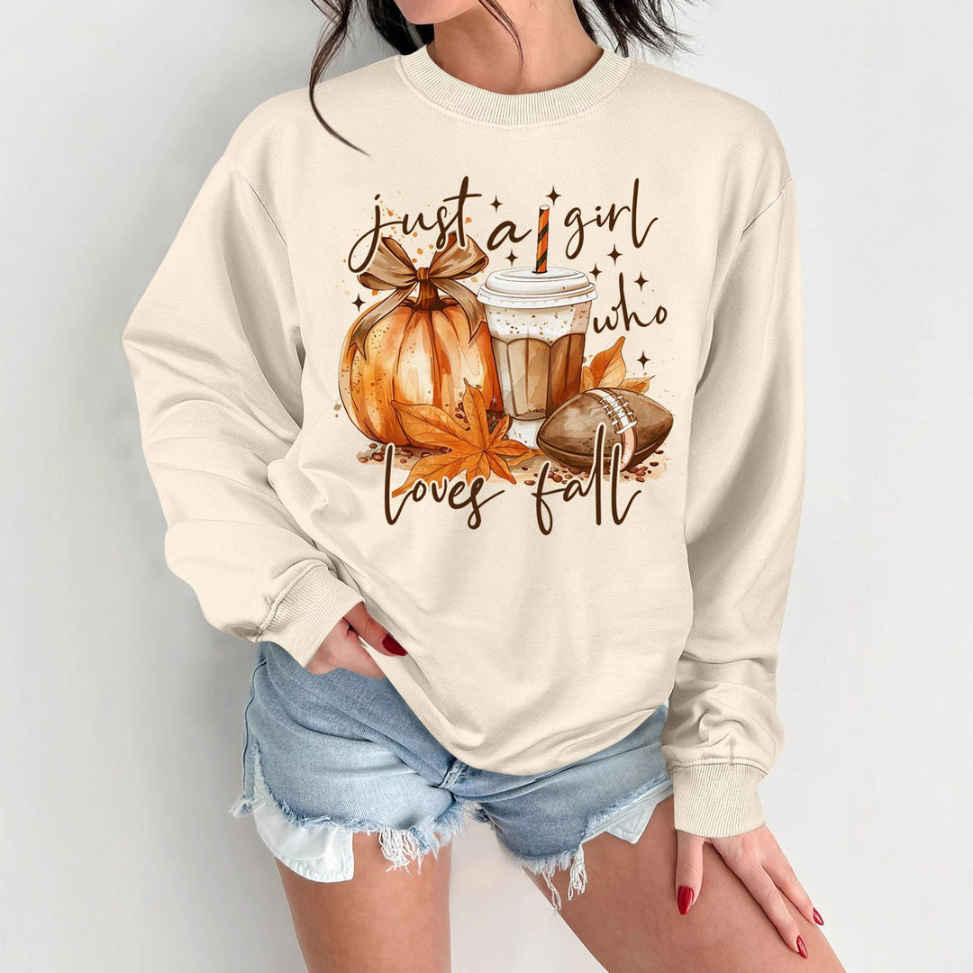 Kvinnors sweatshirt med höstmotiv och inspirerande tryck Mirla-Eva Jonsson