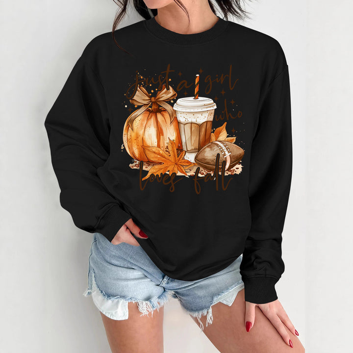 Kvinnors sweatshirt med höstmotiv och inspirerande tryck Mirla-Eva Jonsson