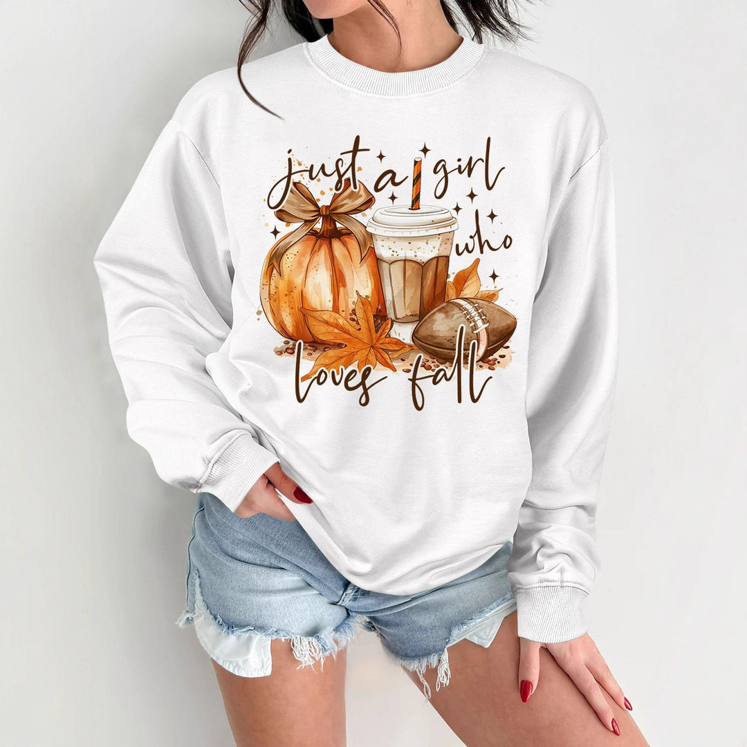 Kvinnors sweatshirt med höstmotiv och inspirerande tryck Mirla-Eva Jonsson