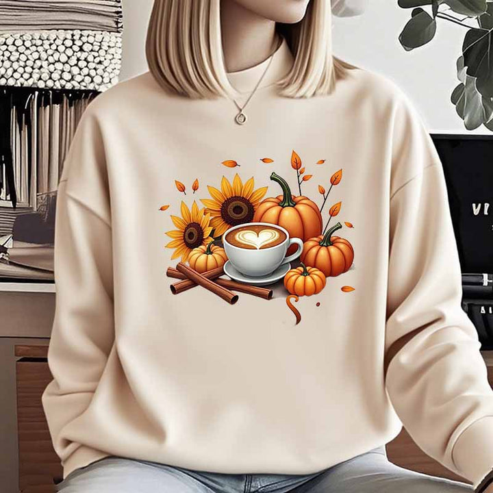 Kvinnors sweatshirt med höstmotiv och specialtryck Mirla-Eva Jonsson