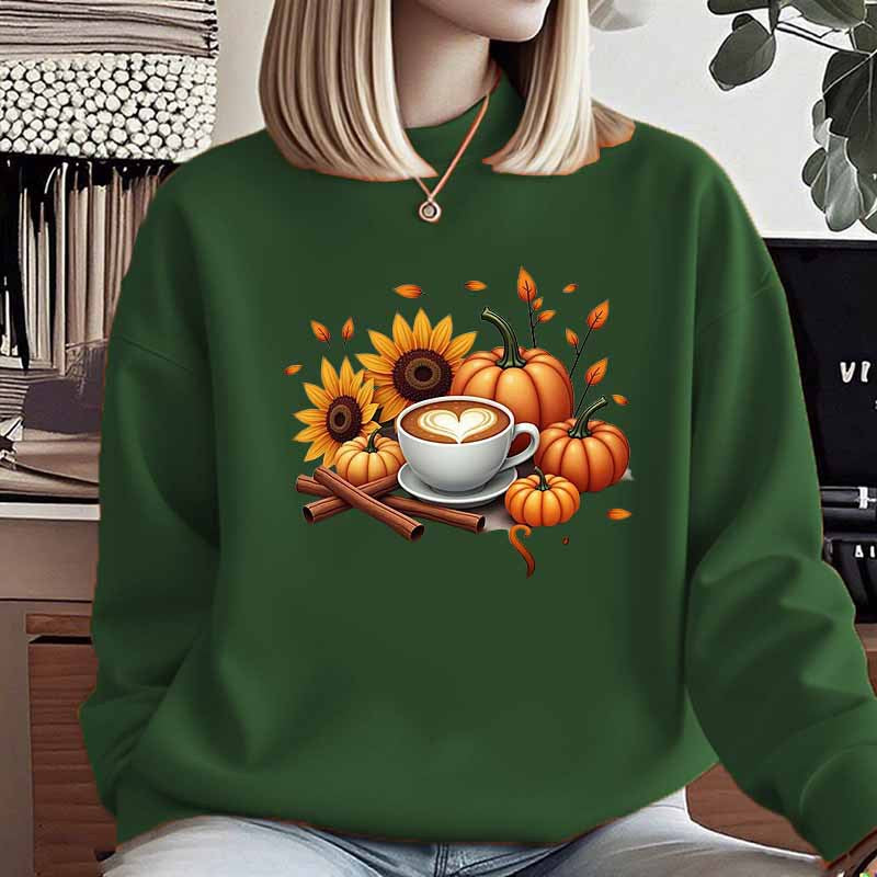 Kvinnors sweatshirt med höstmotiv och specialtryck Mirla-Eva Jonsson