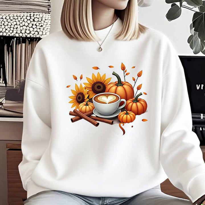 Kvinnors sweatshirt med höstmotiv och specialtryck Mirla-Eva Jonsson