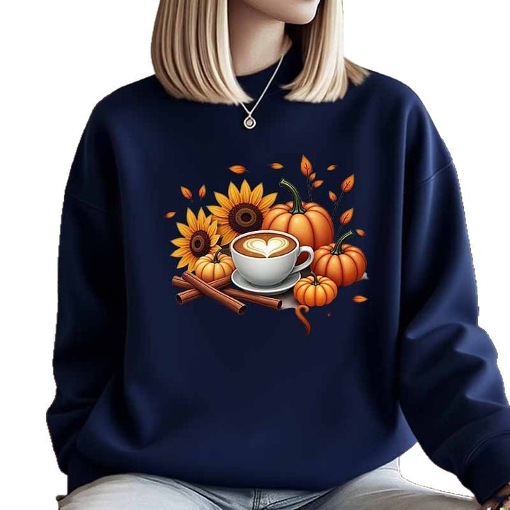 Kvinnors sweatshirt med höstmotiv och specialtryck Mirla-Eva Jonsson