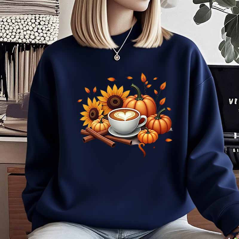 Kvinnors sweatshirt med höstmotiv och specialtryck Mirla-Eva Jonsson